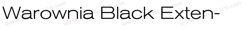 Warownia Black Exten字体转换
